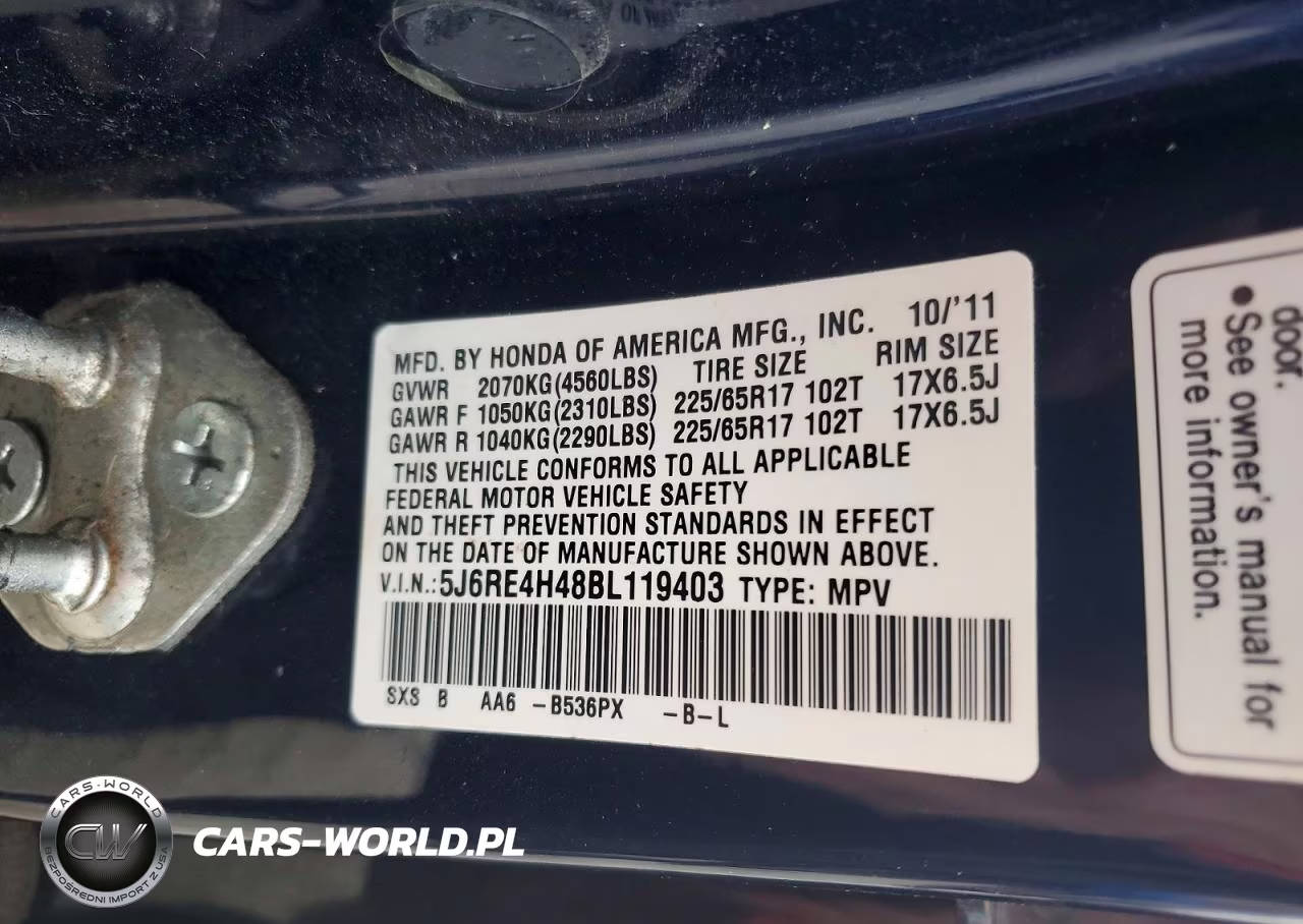 2011 Honda Cr-V Se VIN:5J6RE4H48BL119403 - 13