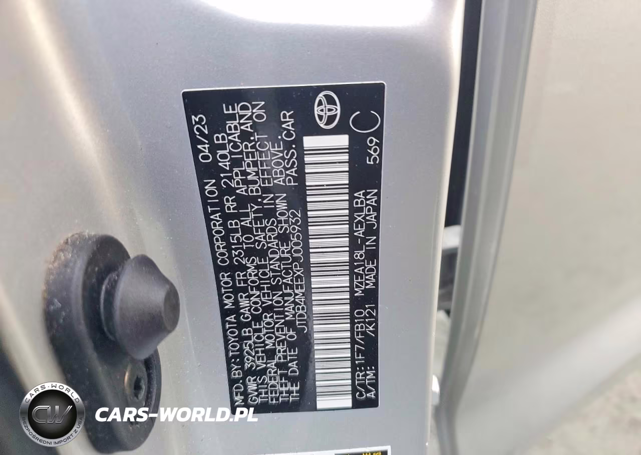 2023 Toyota Corolla Le VIN:JTDB4MEEXPJ005932 - 12