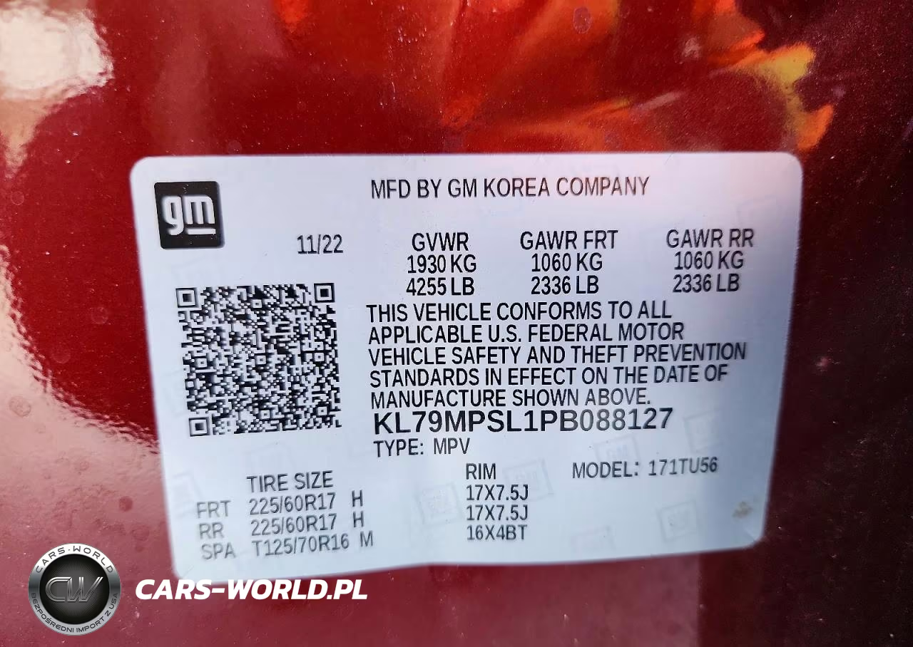 2023 Chevrolet Trailblazer Lt VIN:KL79MPSL1PB088127 - 13