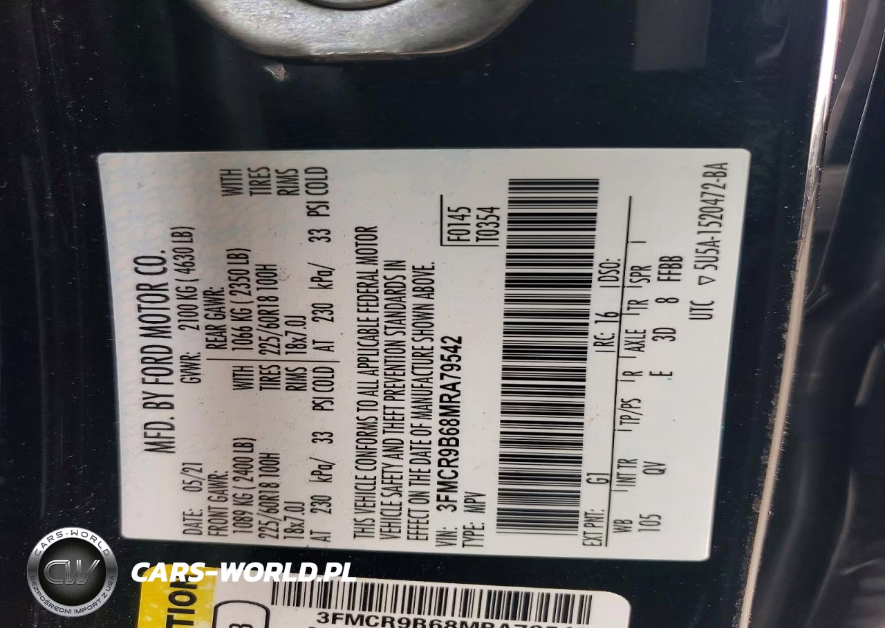 2021 Ford Bronco Sport Big Bend VIN:3FMCR9B68MRA79542 - 13