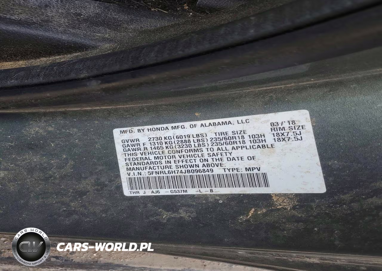 2018 Honda Odyssey Exl VIN:5FNRL6H74JB096849 - 13