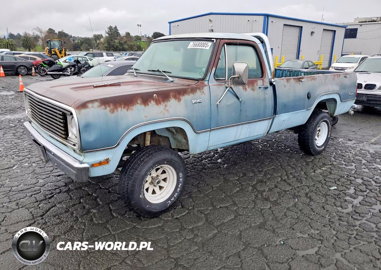 1976 Dodge Ram 150 VIN:W14BE6S255820 - 1