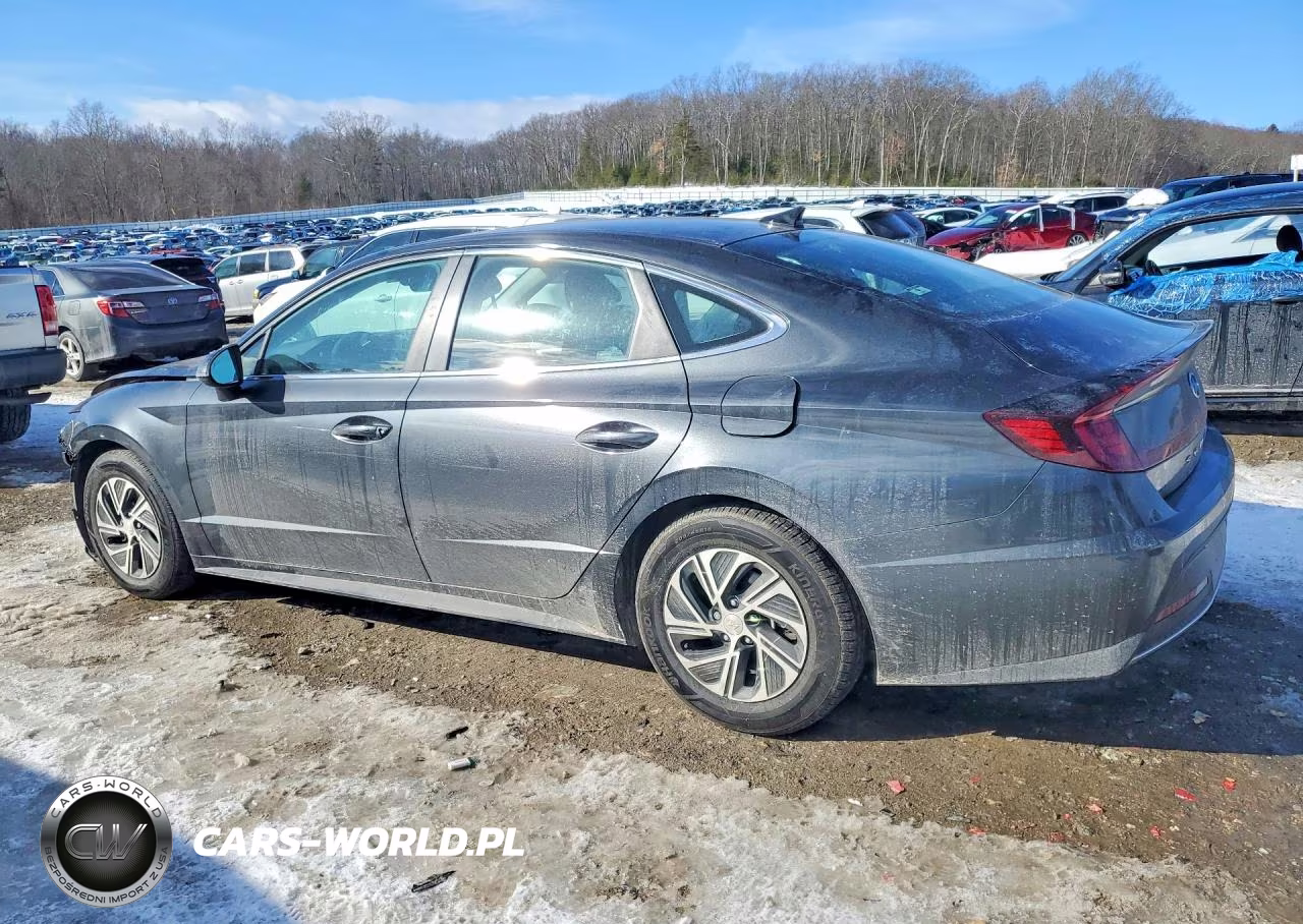 2021 Hyundai Sonata Hybrid Blue VIN:KMHL24JJ5MA029379 - 2
