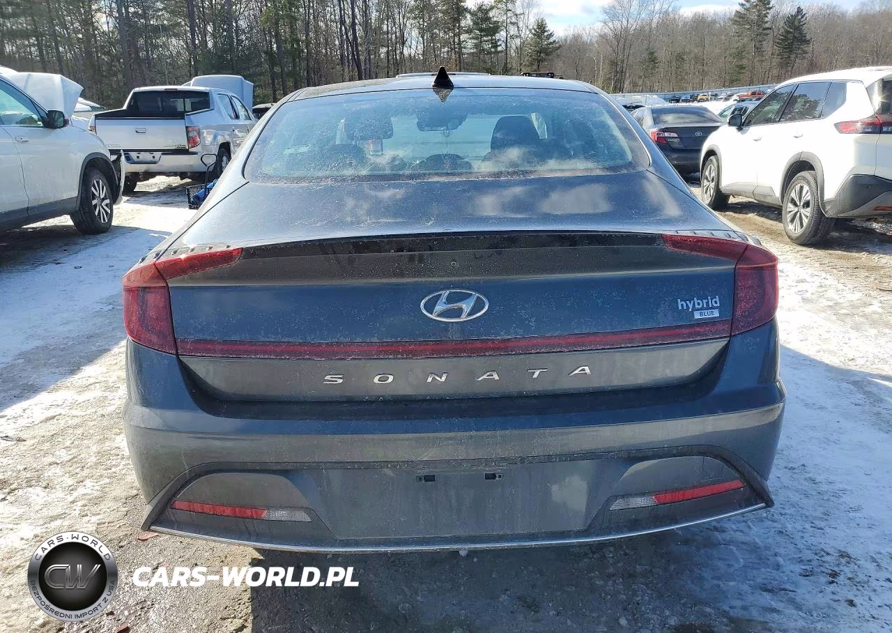 2021 Hyundai Sonata Hybrid Blue VIN:KMHL24JJ5MA029379 - 6