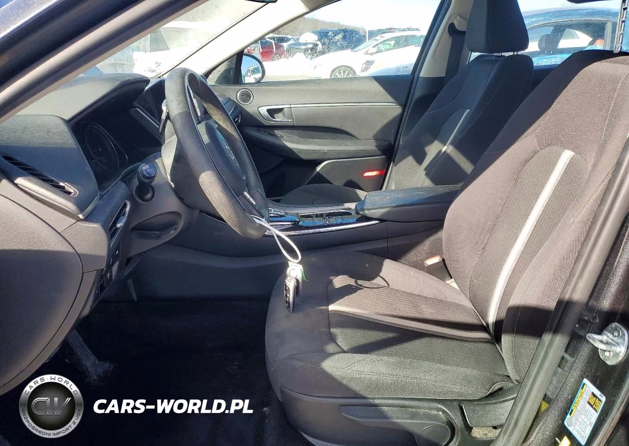 2021 Hyundai Sonata Hybrid Blue VIN:KMHL24JJ5MA029379 - 7