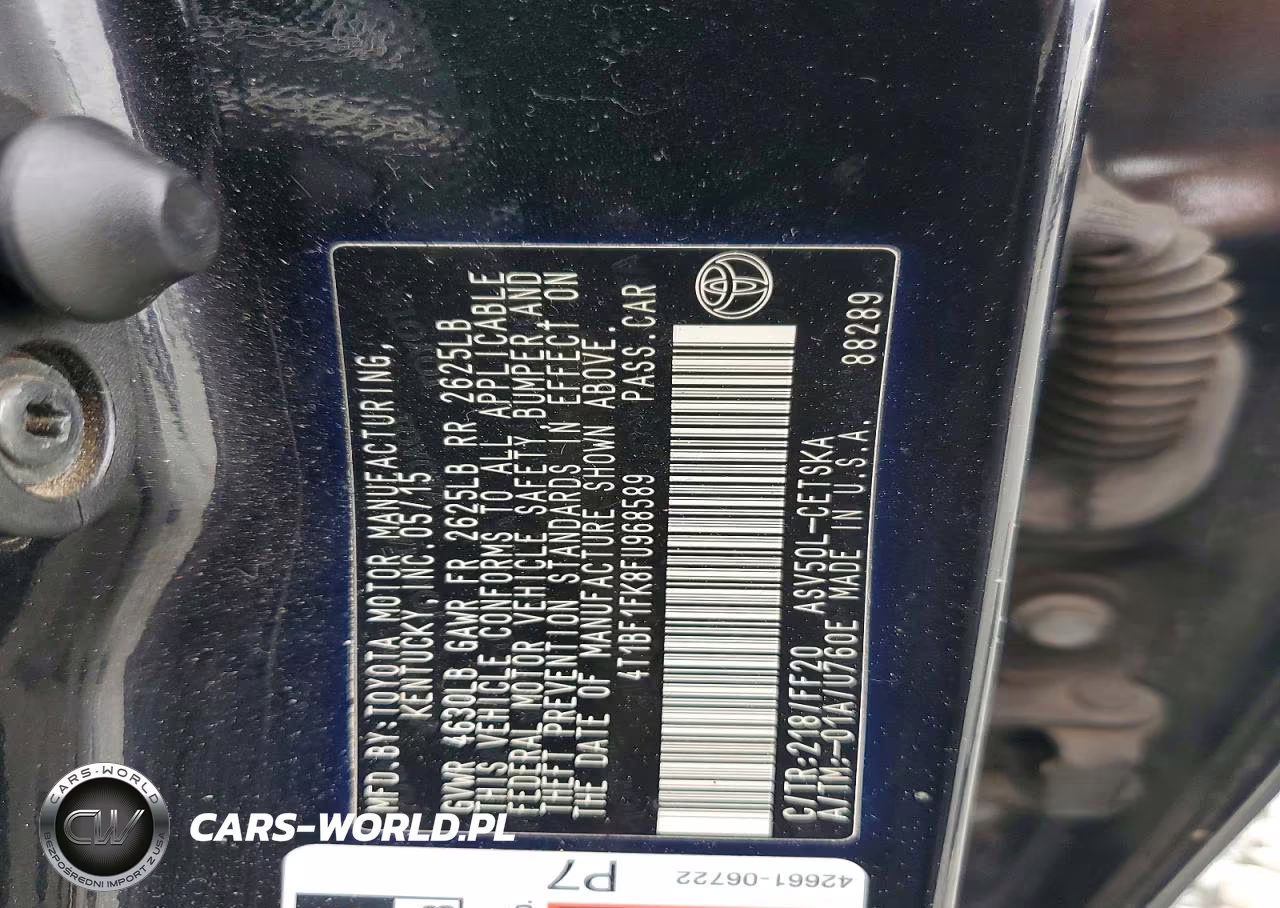 2015 Toyota Camry Se VIN:4T1BF1FK8FU968589 - 13