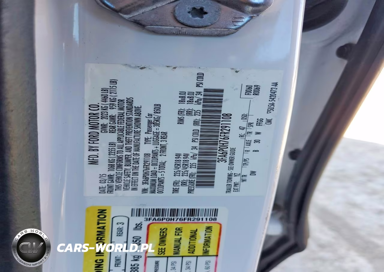 2015 Ford Fusion Se VIN:3FA6P0H76FR291108 - 12