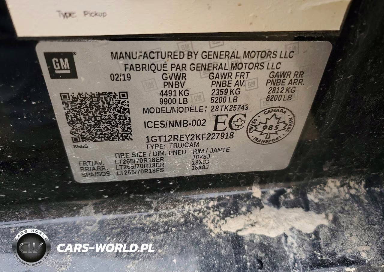 2019 GMC Sierra K2500 Slt VIN:1GT12REY2KF227918 - 12