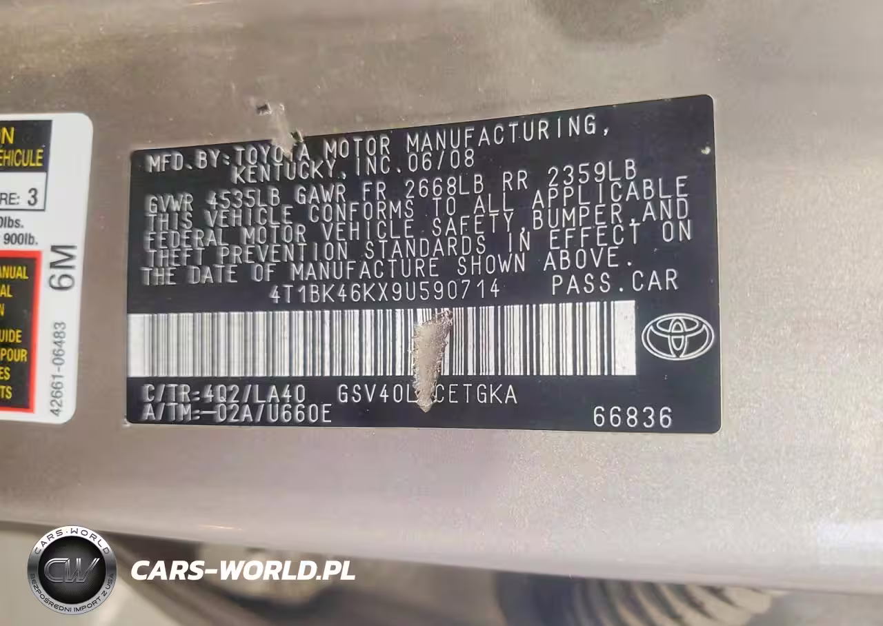 2009 Toyota Camry Se VIN:4T1BK46KX9U590714 - 12