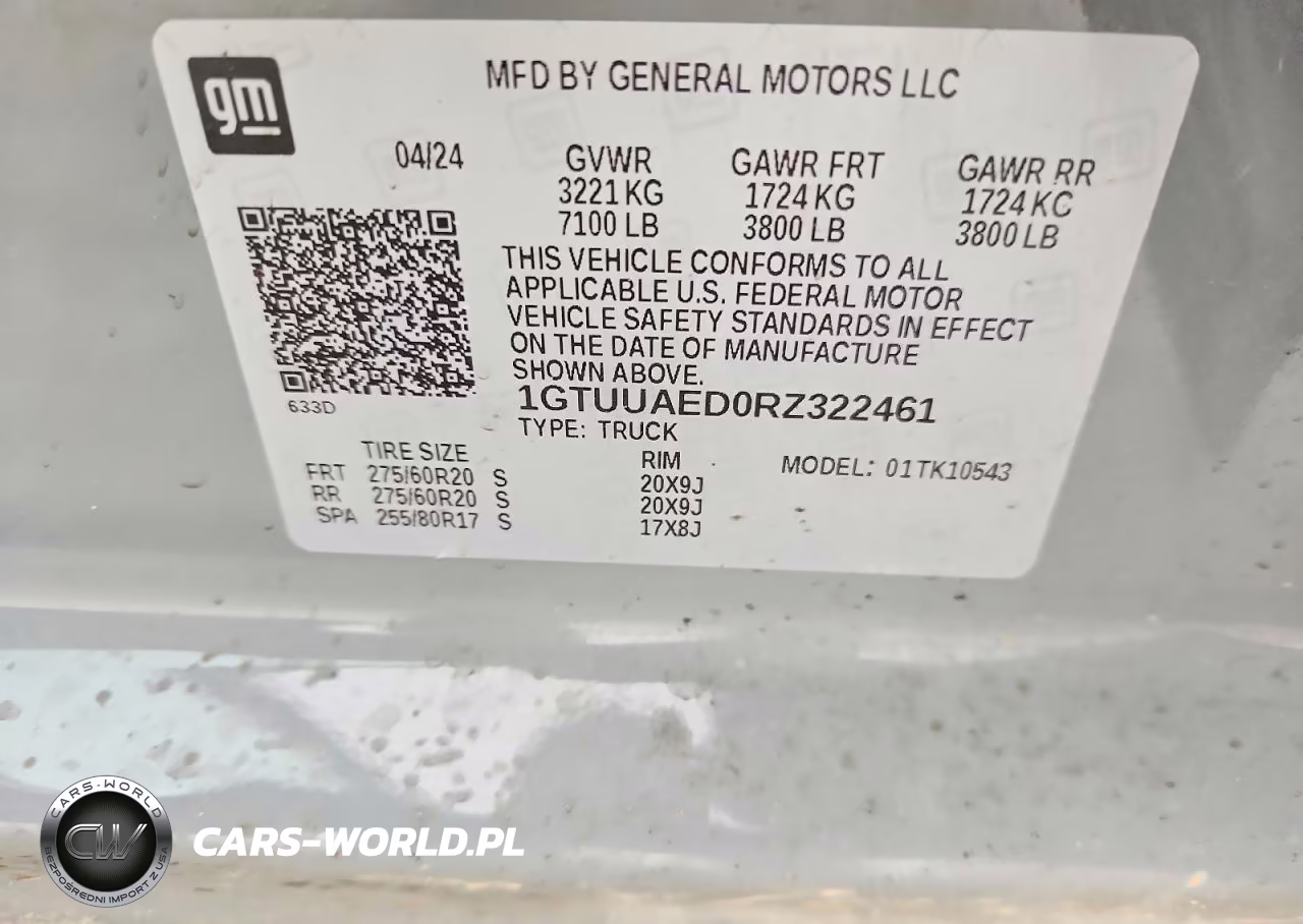 2024 GMC Sierra K1500 VIN:1GTUUAED0RZ322461 - 12