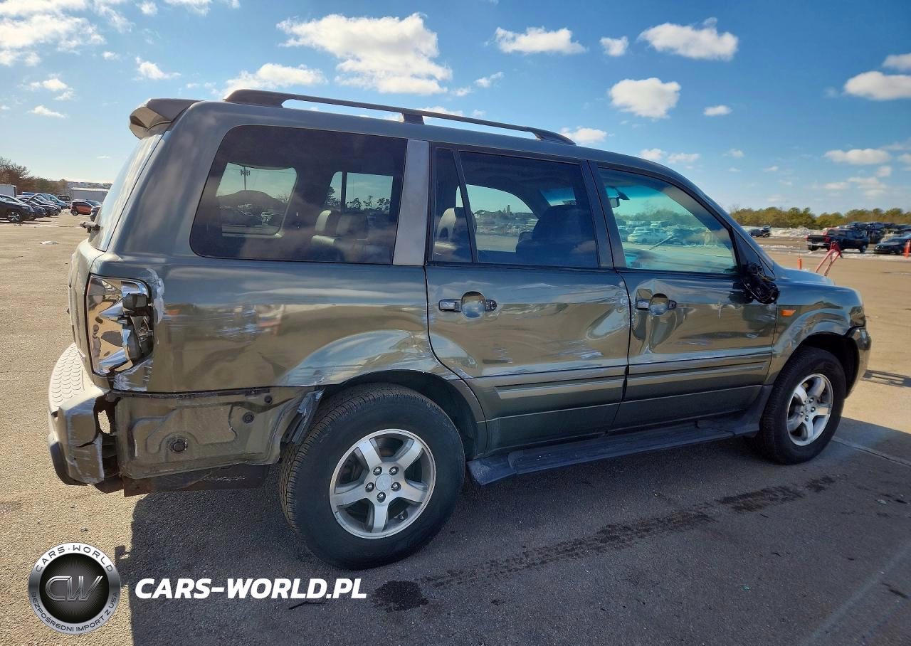 2006 Honda Pilot Ex VIN:2HKYF18706H534619 - 3