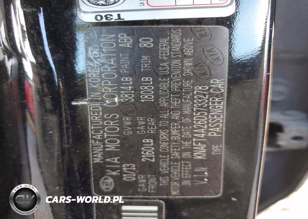 2013 Kia Forte Lx VIN:KNAFT4A26D5733278 - 12