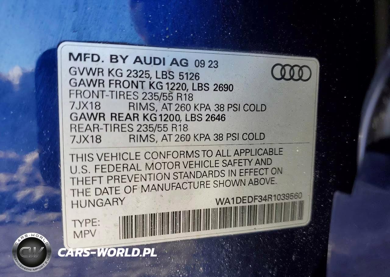 2024 Audi Q3 Premium S Line 45 VIN:WA1DEDF34R1039560 - 13
