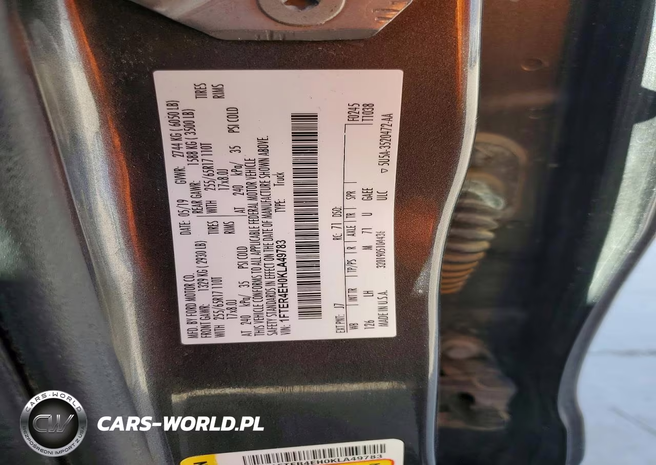 2019 Ford Ranger Xl VIN:1FTER4EH0KLA49783 - 12
