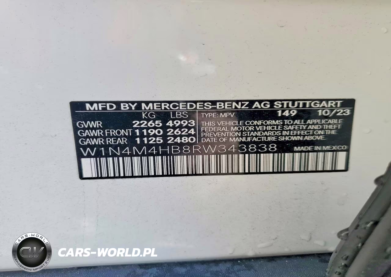 2024 Mercedes-Benz Glb 250 4Matic VIN:W1N4M4HB8RW343838 - 13