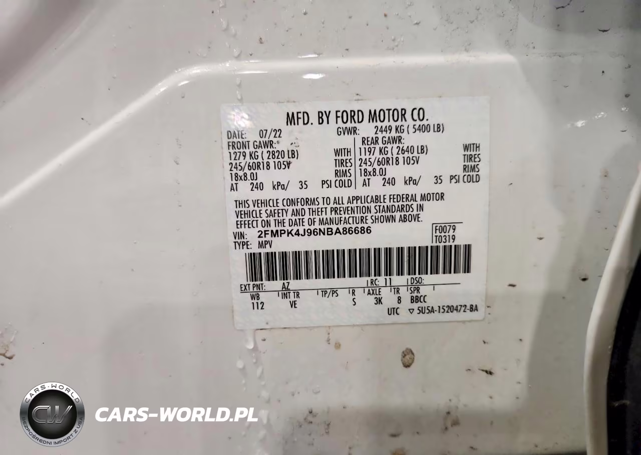 2022 Ford Edge Sel VIN:2FMPK4J96NBA86686 - 14
