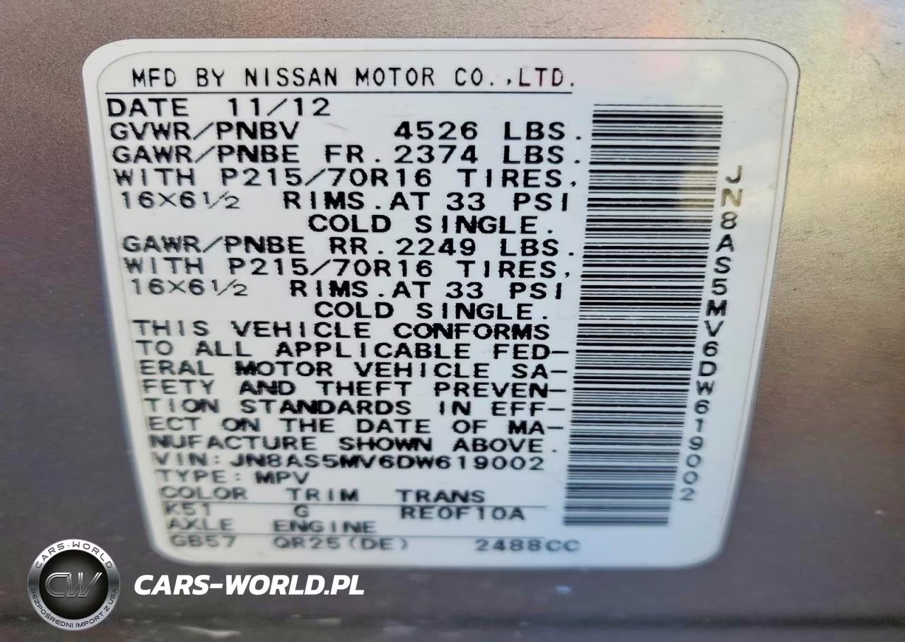 2013 Nissan Rogue S VIN:JN8AS5MV6DW619002 - 13