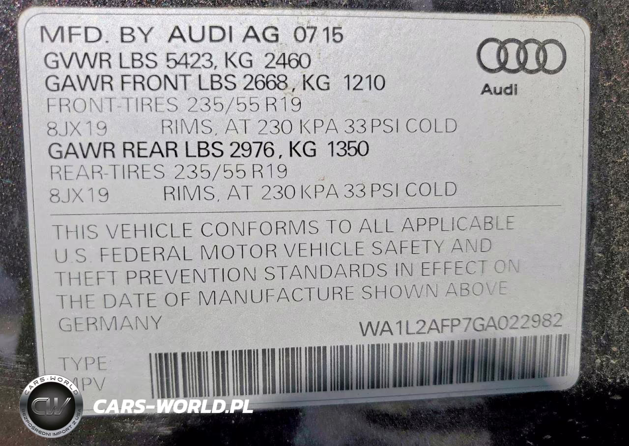 2016 Audi Q5 Premium Plus VIN:WA1L2AFP7GA022982 - 13