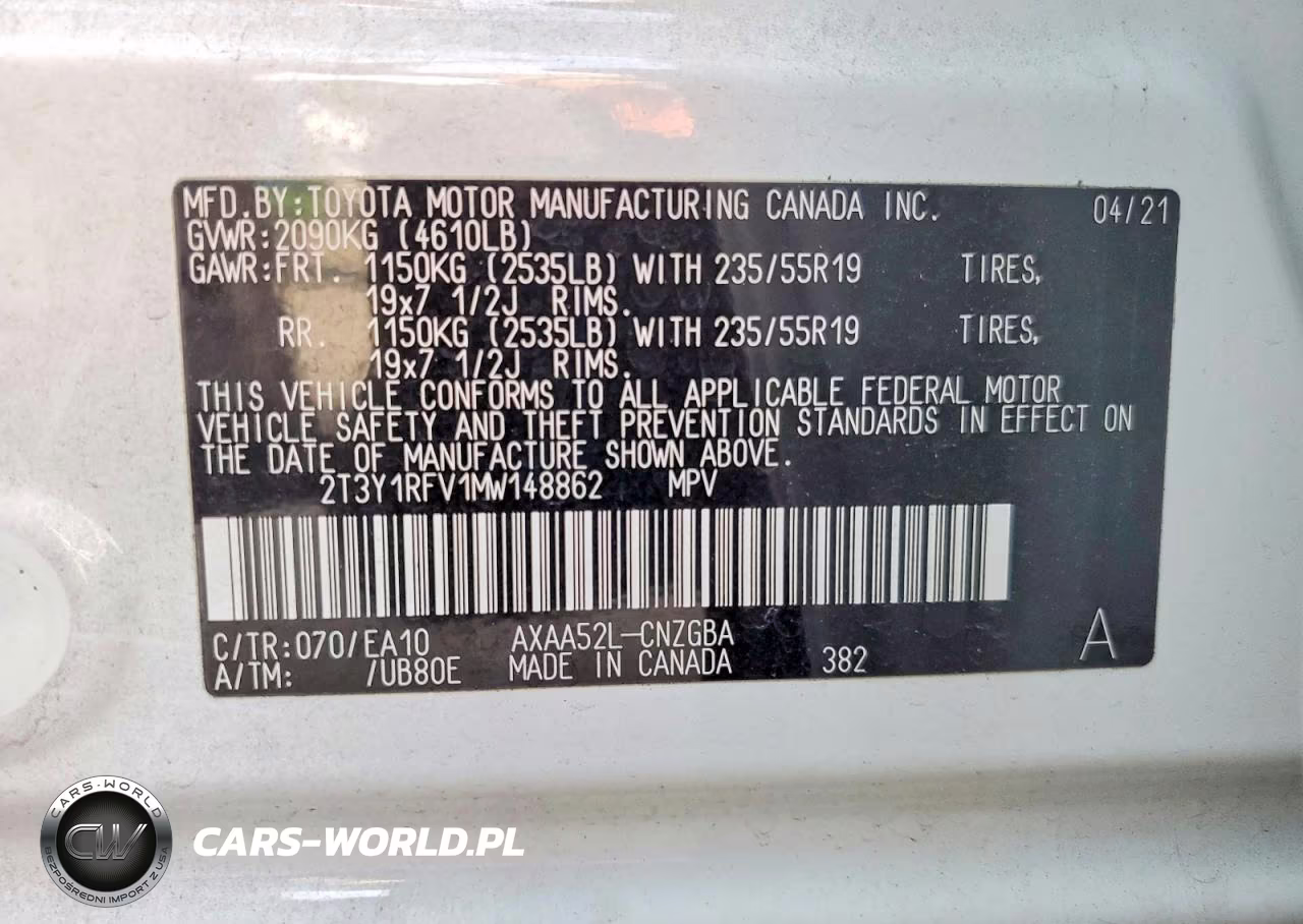 2021 Toyota Rav4 Limited VIN:2T3Y1RFV1MW148862 - 13