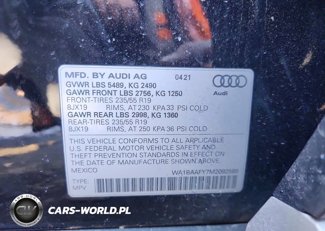 2021 Audi Q5 Premium Plus VIN:WA1BAAFY7M2092589 - 13