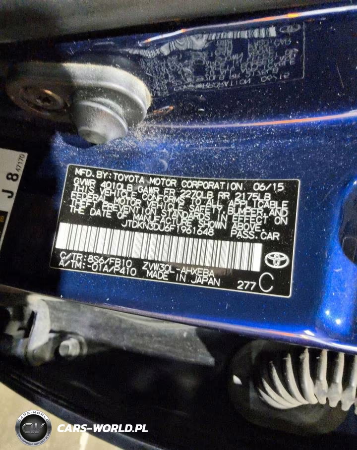 2015 Toyota Prius VIN:JTDKN3DU6F1961648 - 12