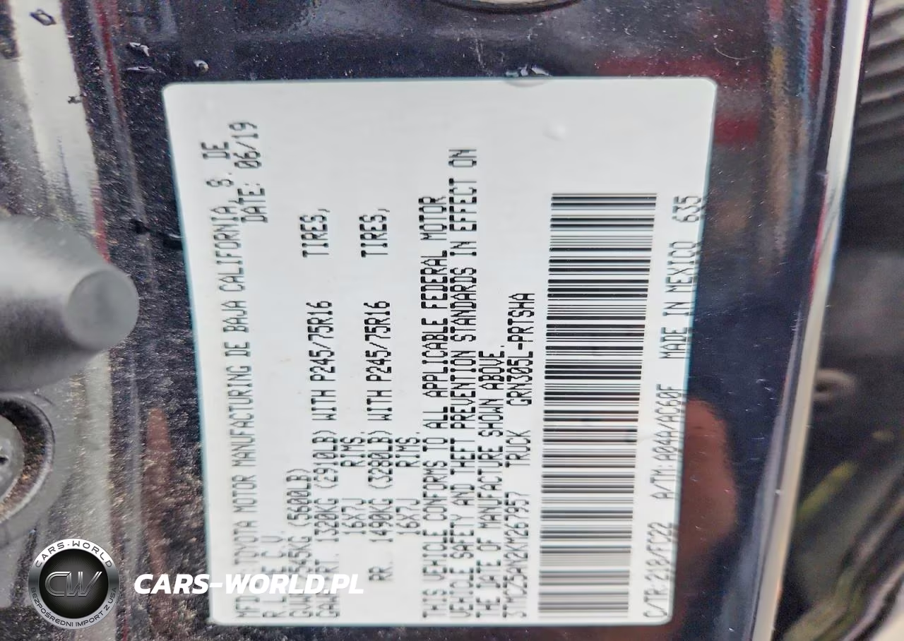 2019 Toyota Tacoma VIN:3TMCZ5AN2KM267957 - 12
