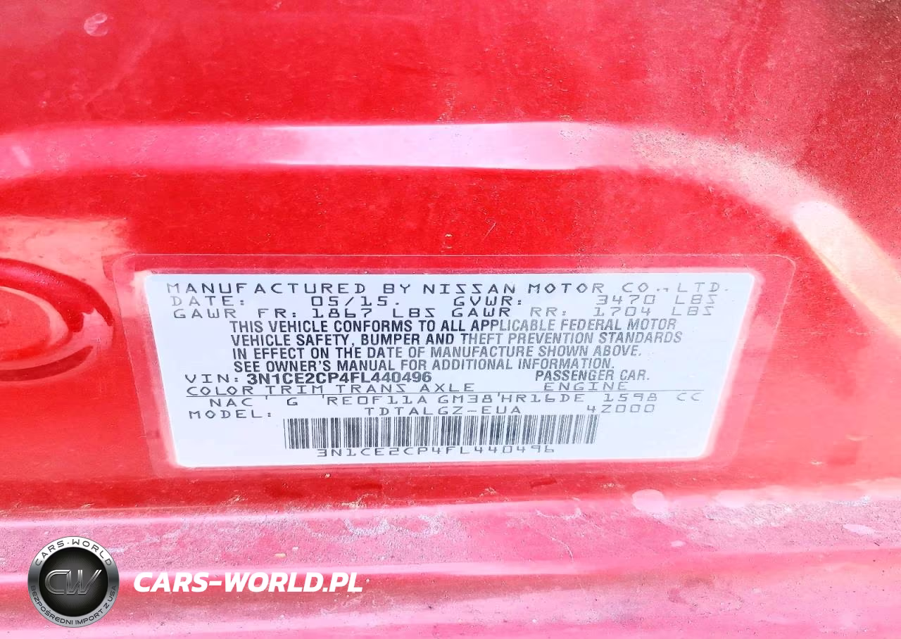 2015 Nissan Versa Note S VIN:3N1CE2CP4FL440496 - 12
