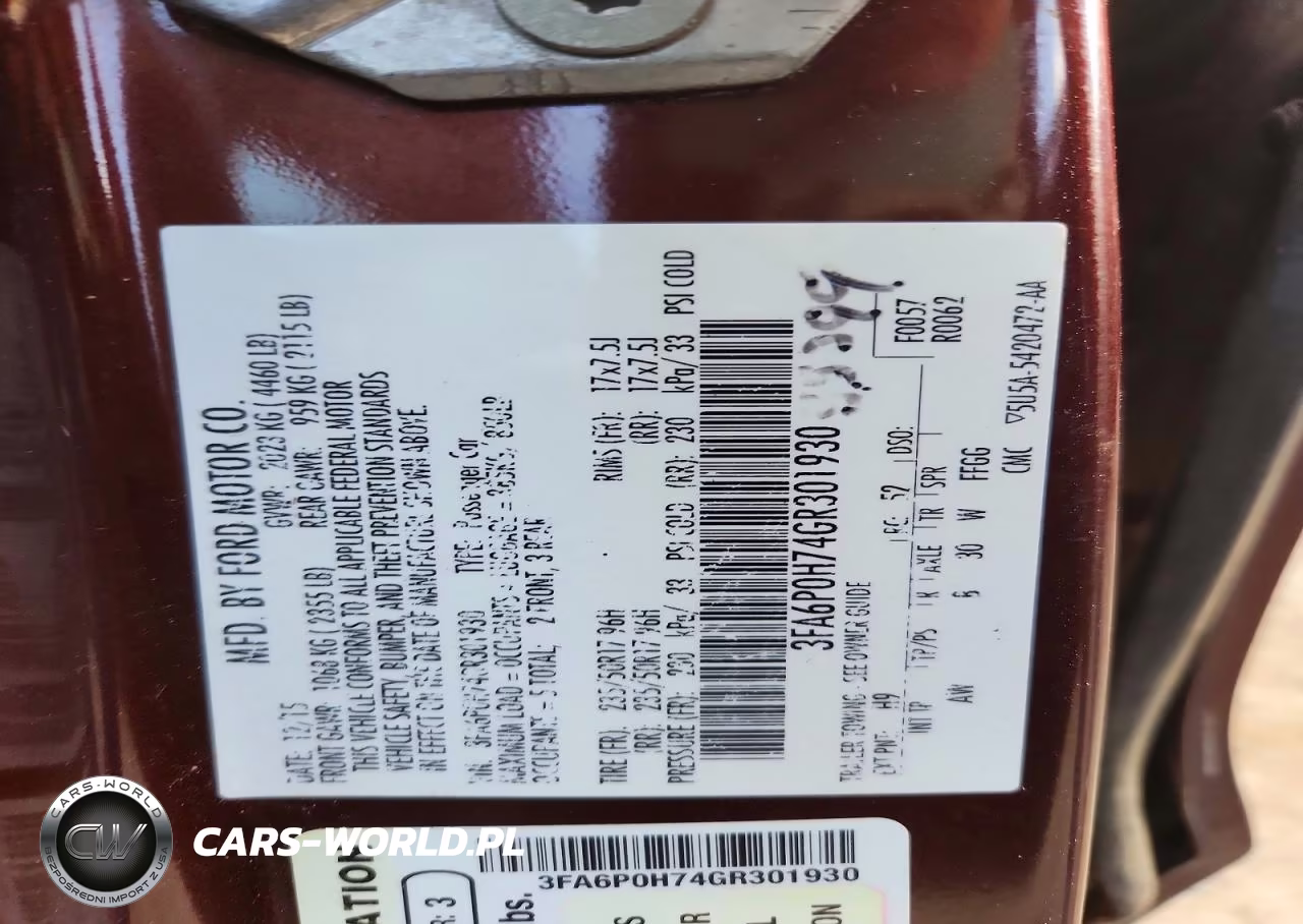 2016 Ford Fusion Se VIN:3FA6P0H74GR301930 - 13