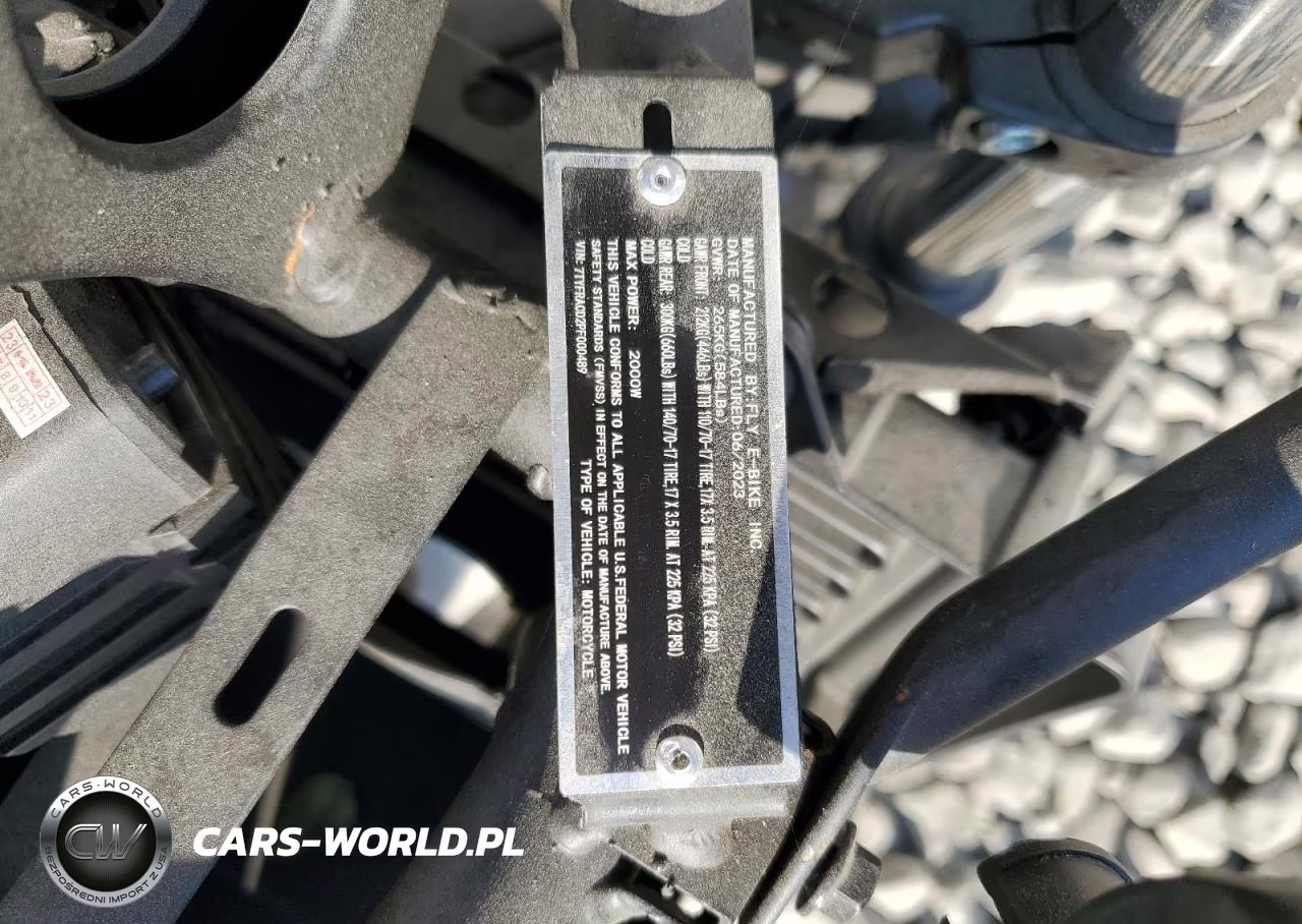 2023 Fly Ebike VIN:7TYFRACD2PF000489 - 9
