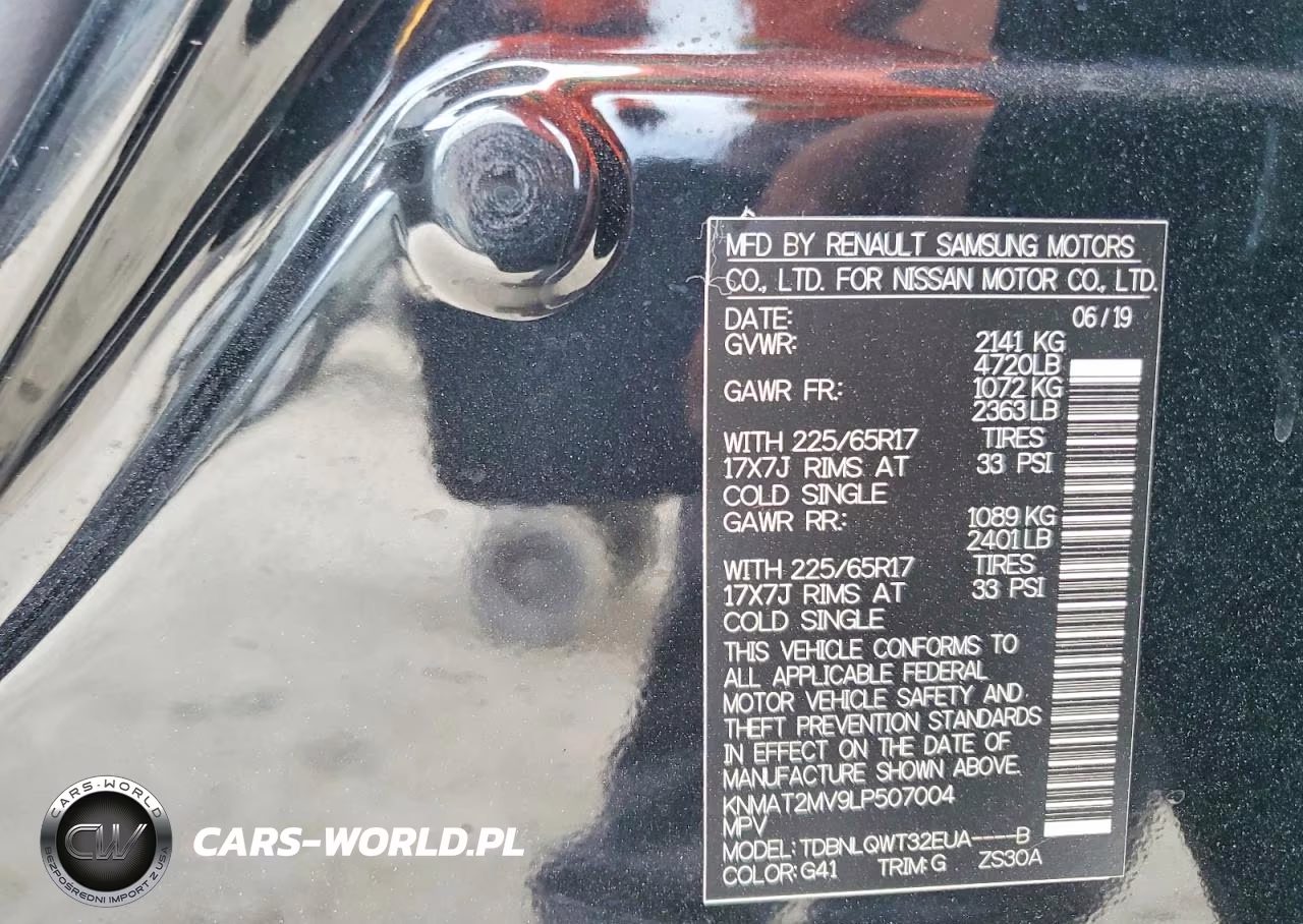 2020 Niss Rogue Sv VIN:KNMAT2MV9LP507004 - 13