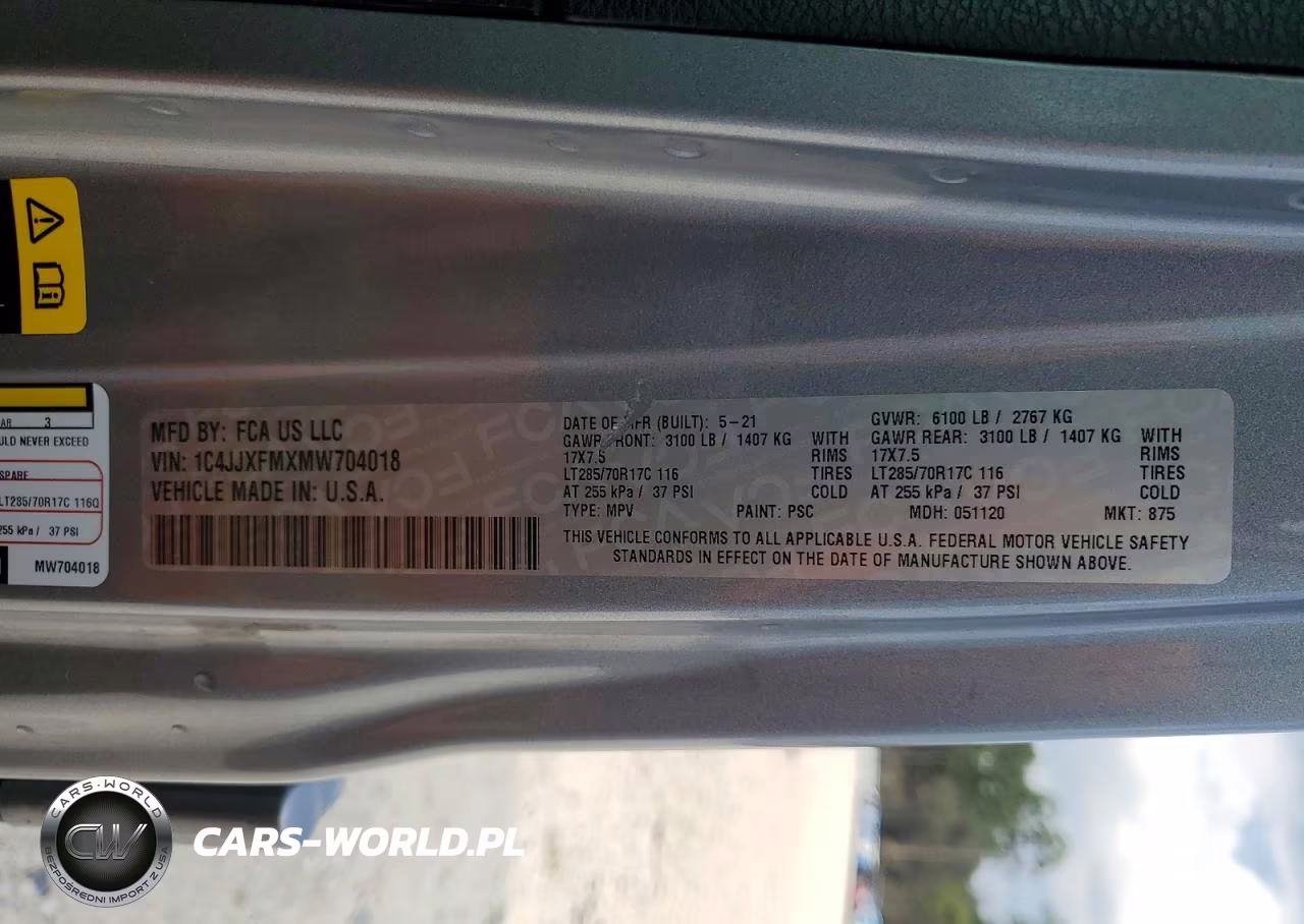 2021 Jeep Wrangler Unlimited Rubicon VIN:1C4JJXFMXMW704018 - 13