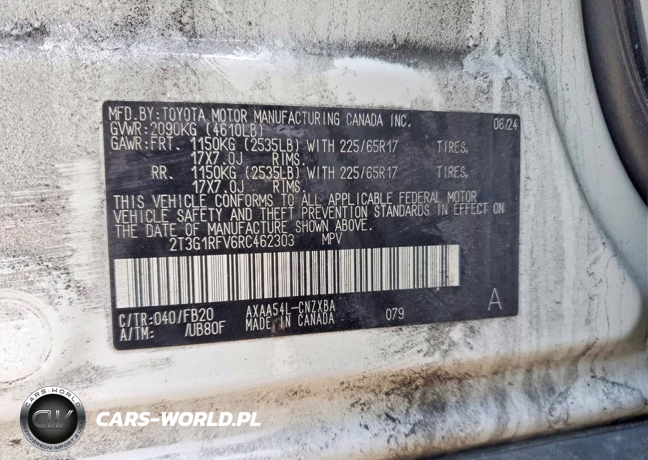 2024 Toyota Rav4 Le VIN:2T3G1RFV6RC462303 - 13