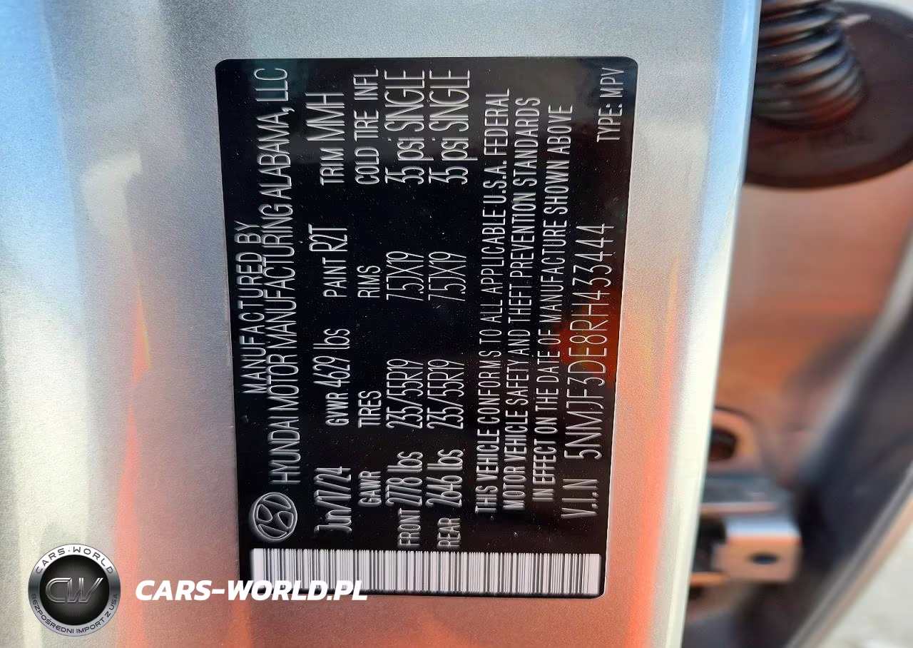 2024 Hyundai Tucson Sel VIN:5NMJF3DE8RH433444 - 13