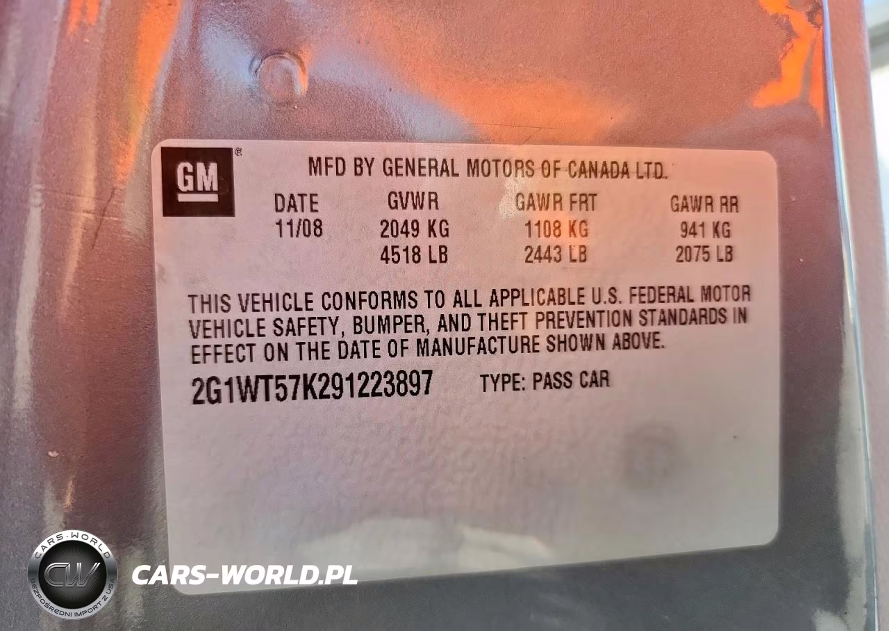 2009 Chevrolet Impala 1Lt VIN:2G1WT57K291223897 - 12