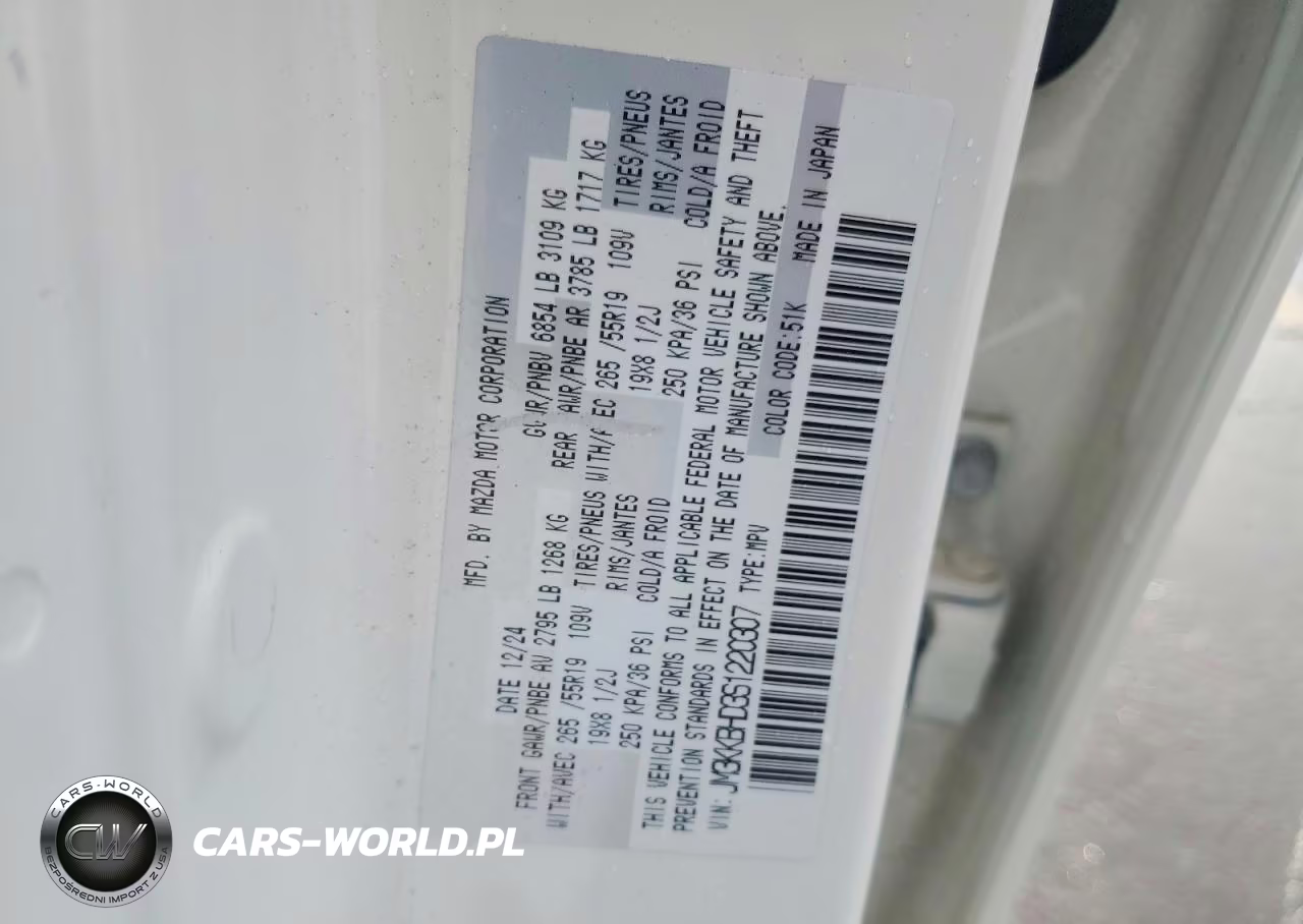 2025 Mazda Cx-90 Preferred VIN:JM3KKBHD3S1220307 - 14