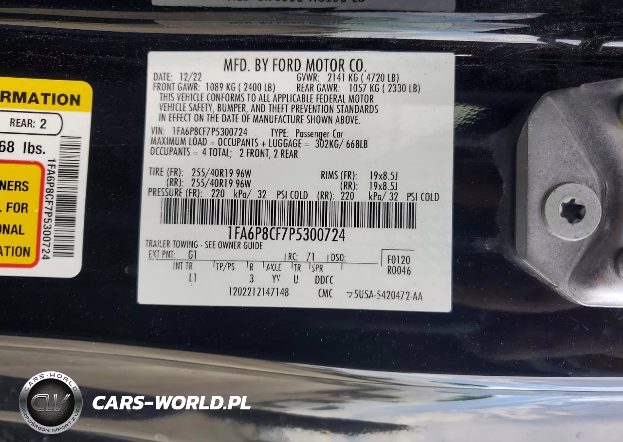 2023 Ford Mustang Gt VIN:1FA6P8CF7P5300724 - 12