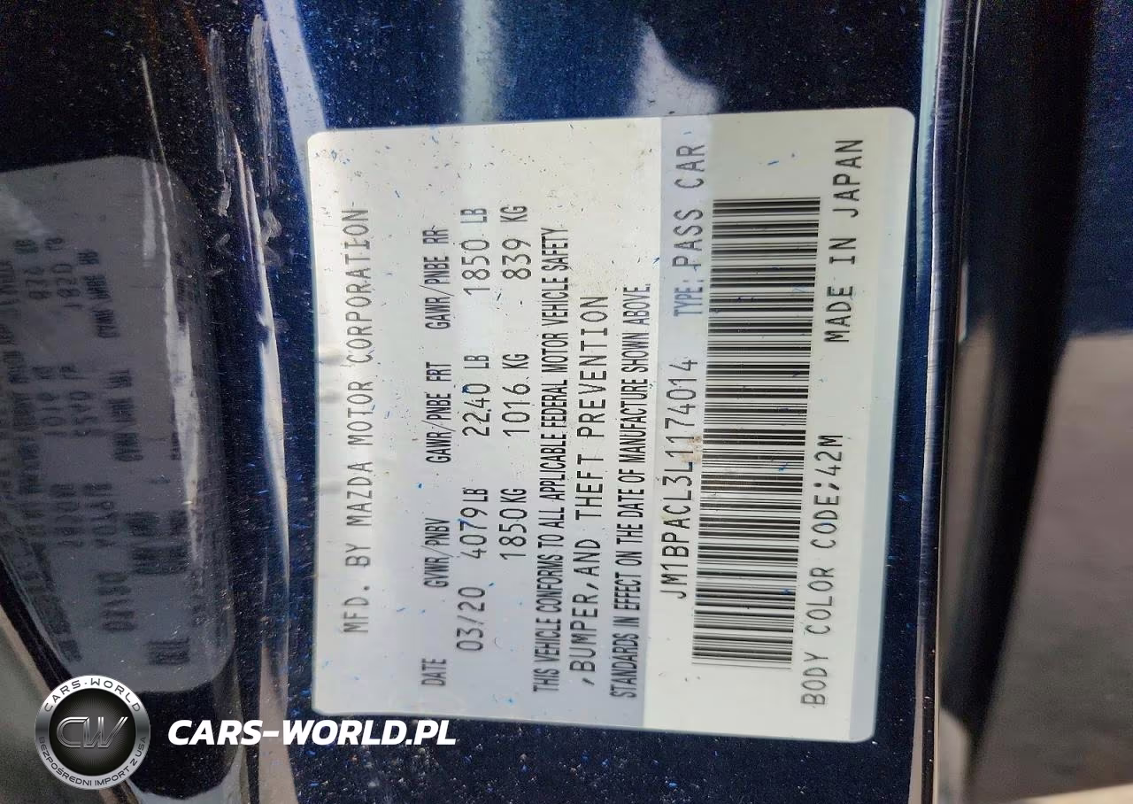 2020 Mazda 3 Select VIN:JM1BPACL3L1174014 - 12