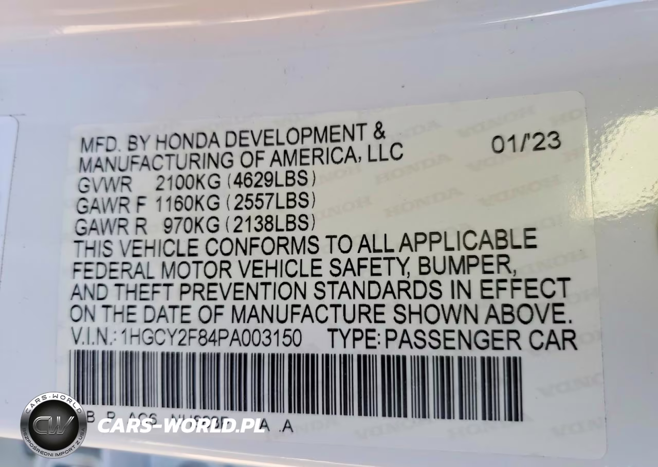 2023 Honda Accord Touring Hybrid VIN:1HGCY2F84PA003150 - 13