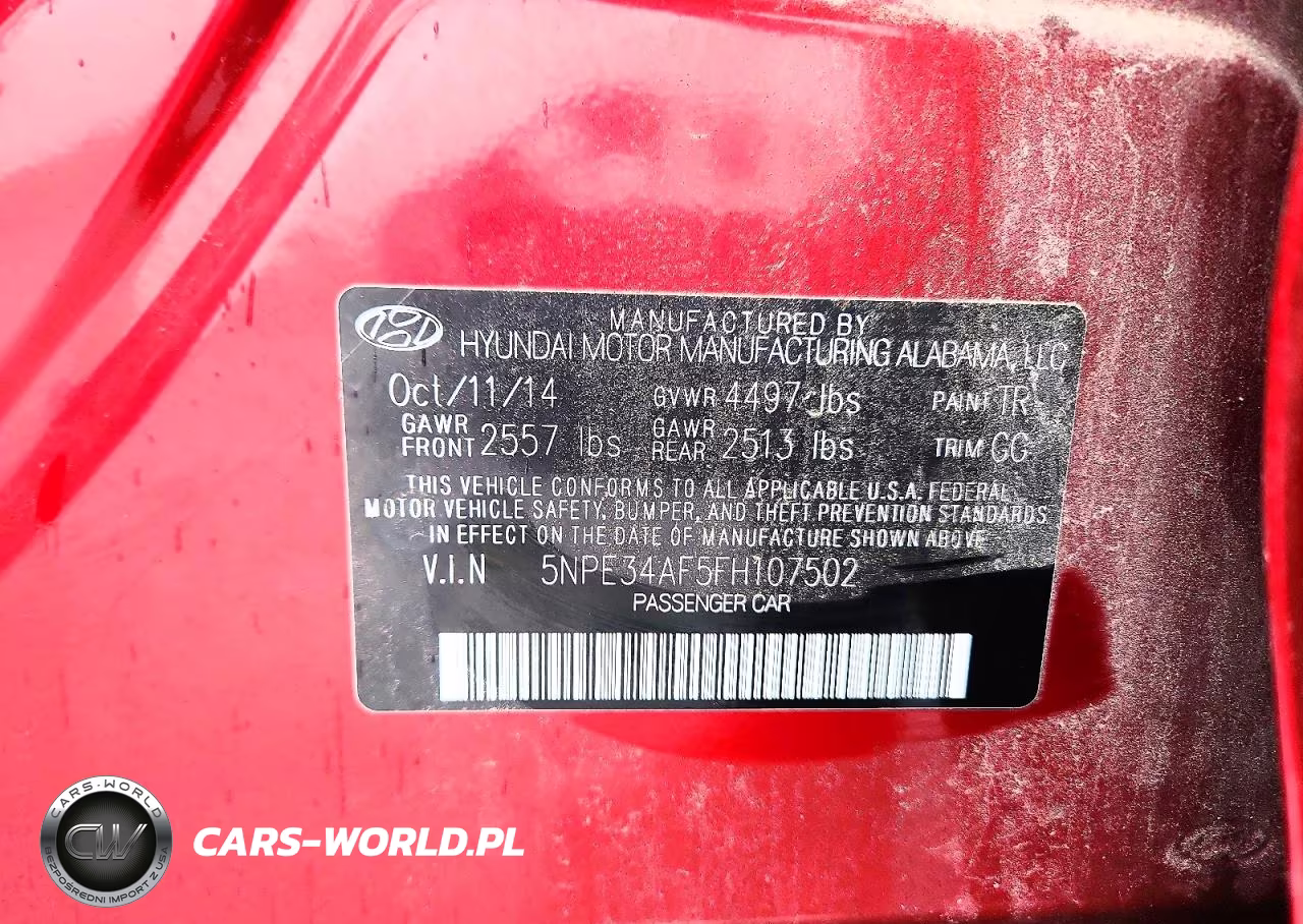 2015 Hyundai Sonata Sport VIN:5NPE34AF5FH107502 - 13