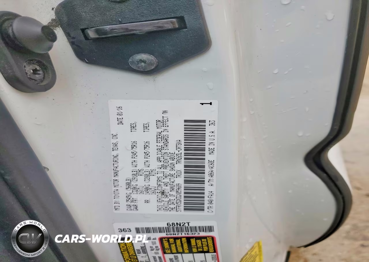 2016 Toyota Tacoma Sr VIN:5TFRX5GN3GX059689 - 12