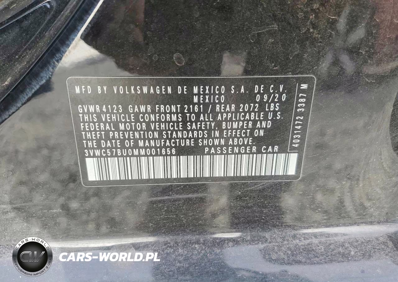 2021 Volkswagen Jetta S VIN:3VWC57BU0MM001656 - 12
