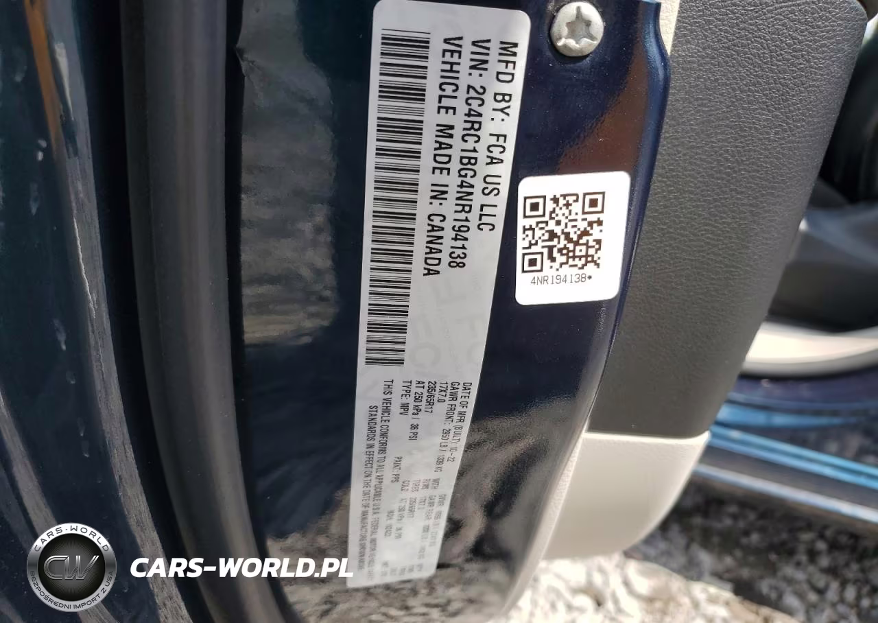 2022 Chrysler Pacifica Touring L VIN:2C4RC1BG4NR194138 - 13