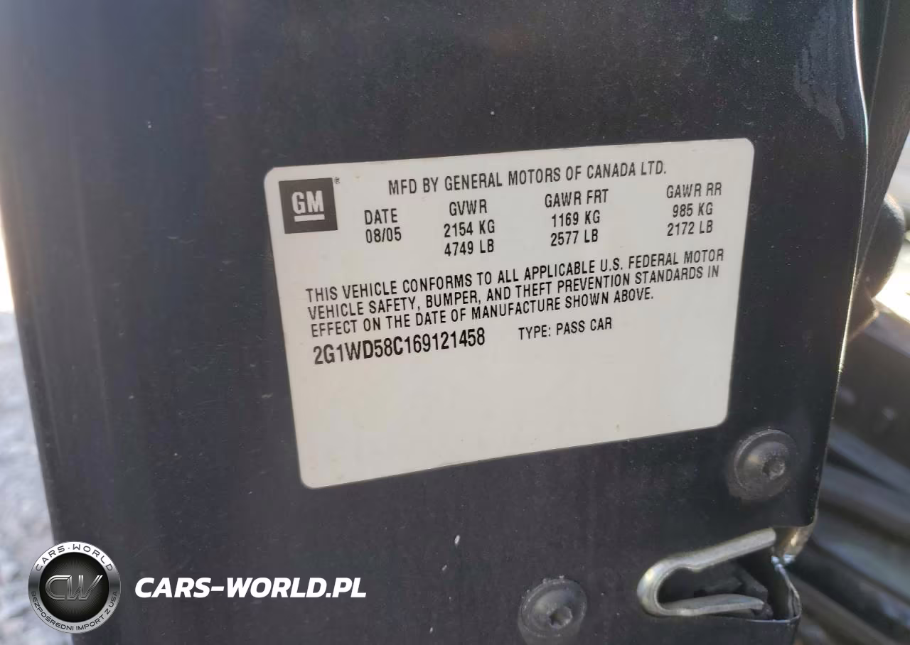 2006 Chevrolet Impala Super Sport VIN:2G1WD58C169121458 - 12
