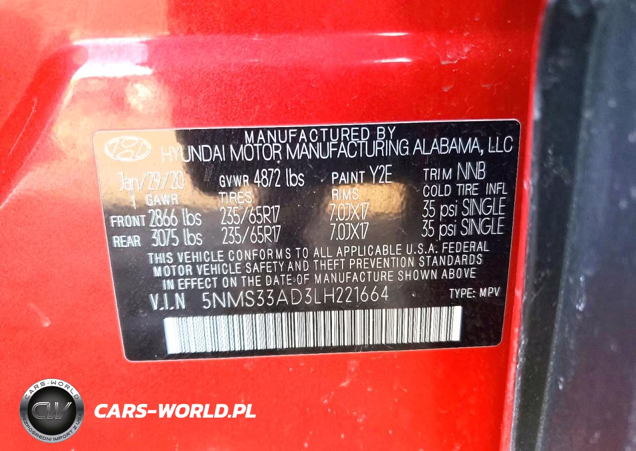 2020 Hyundai Santa Fe Sel VIN:5NMS33AD3LH221664 - 12
