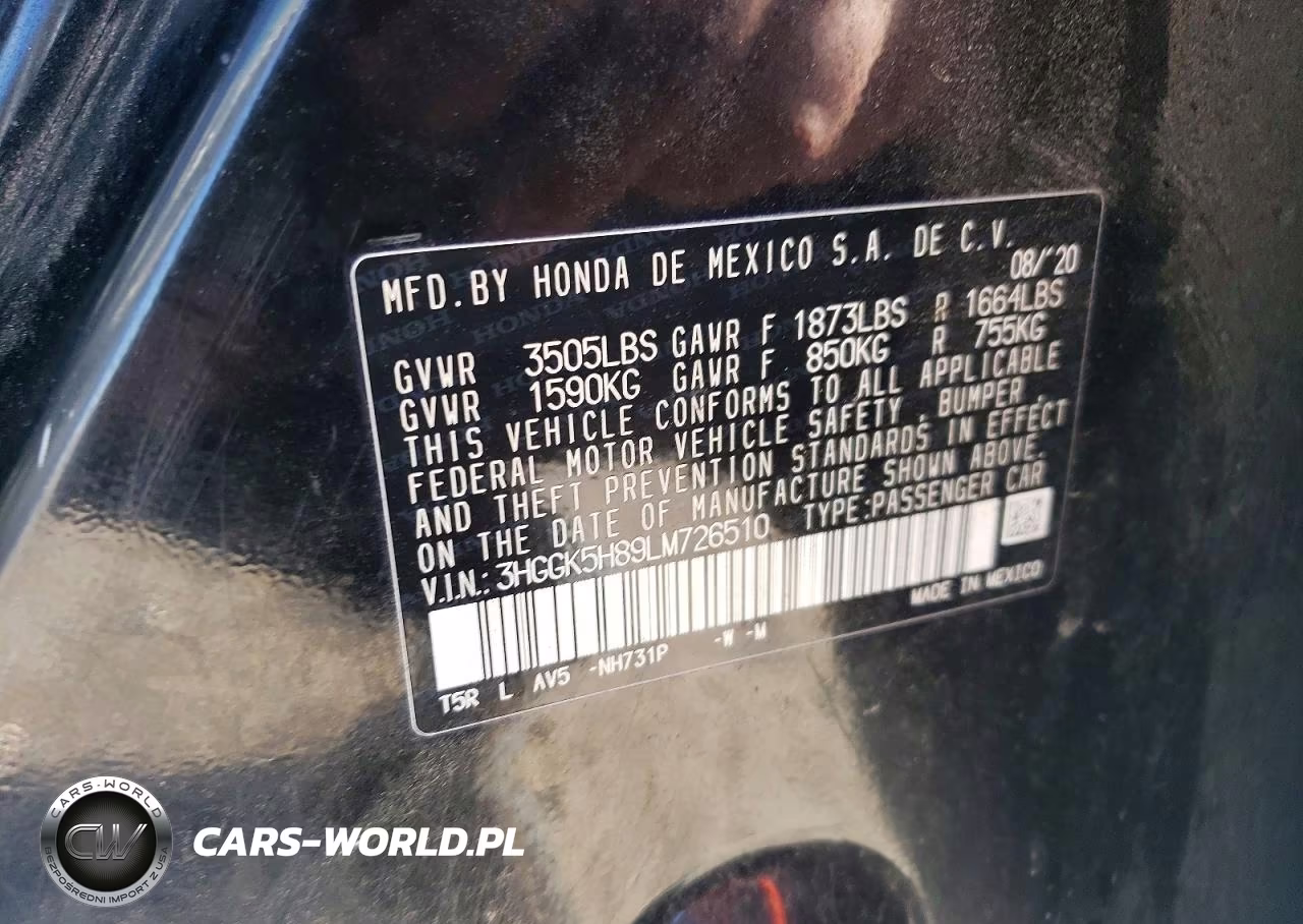 2020 Honda Fit Ex VIN:3HGGK5H89LM726510 - 14