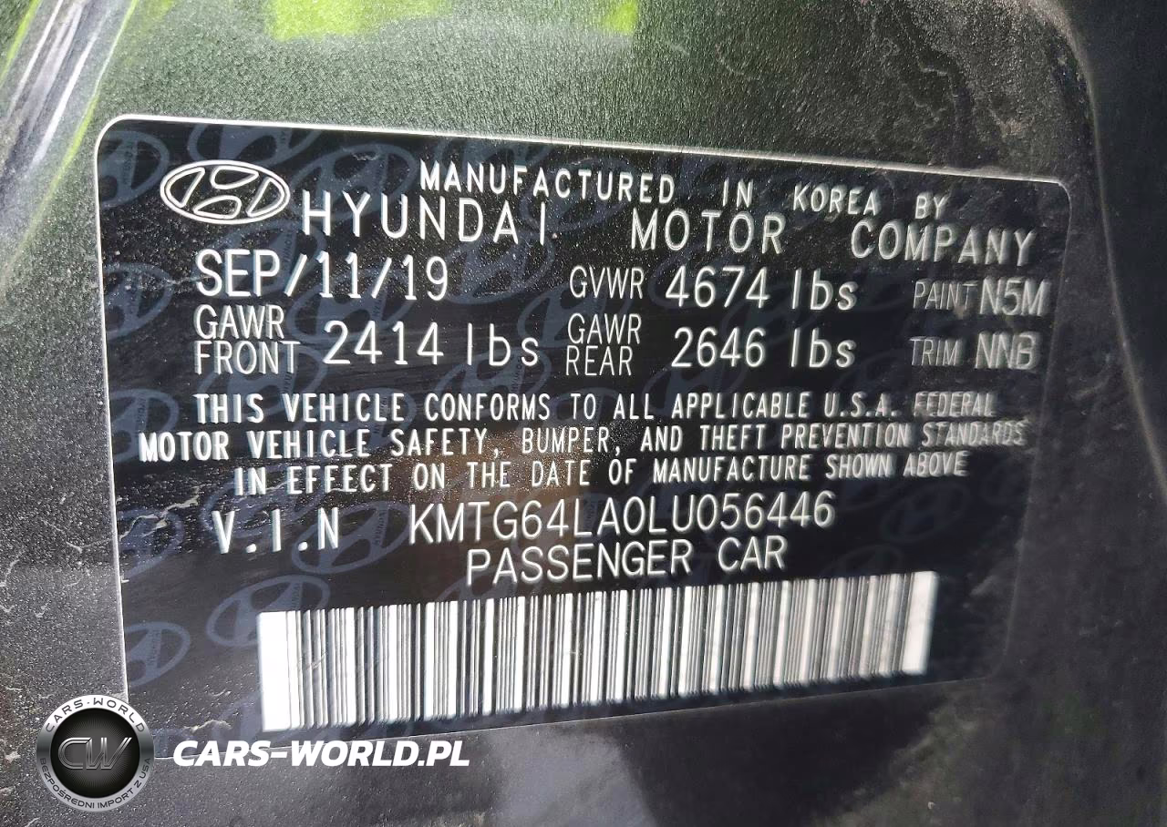 2020 Genesis G70 VIN:KMTG64LA0LU056446 - 12