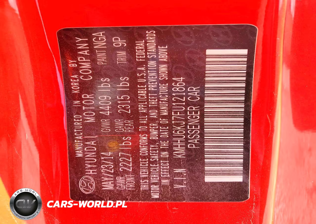 2015 Hyundai Genesis Coupe VIN:KMHHU6KJ7FU121864 - 12