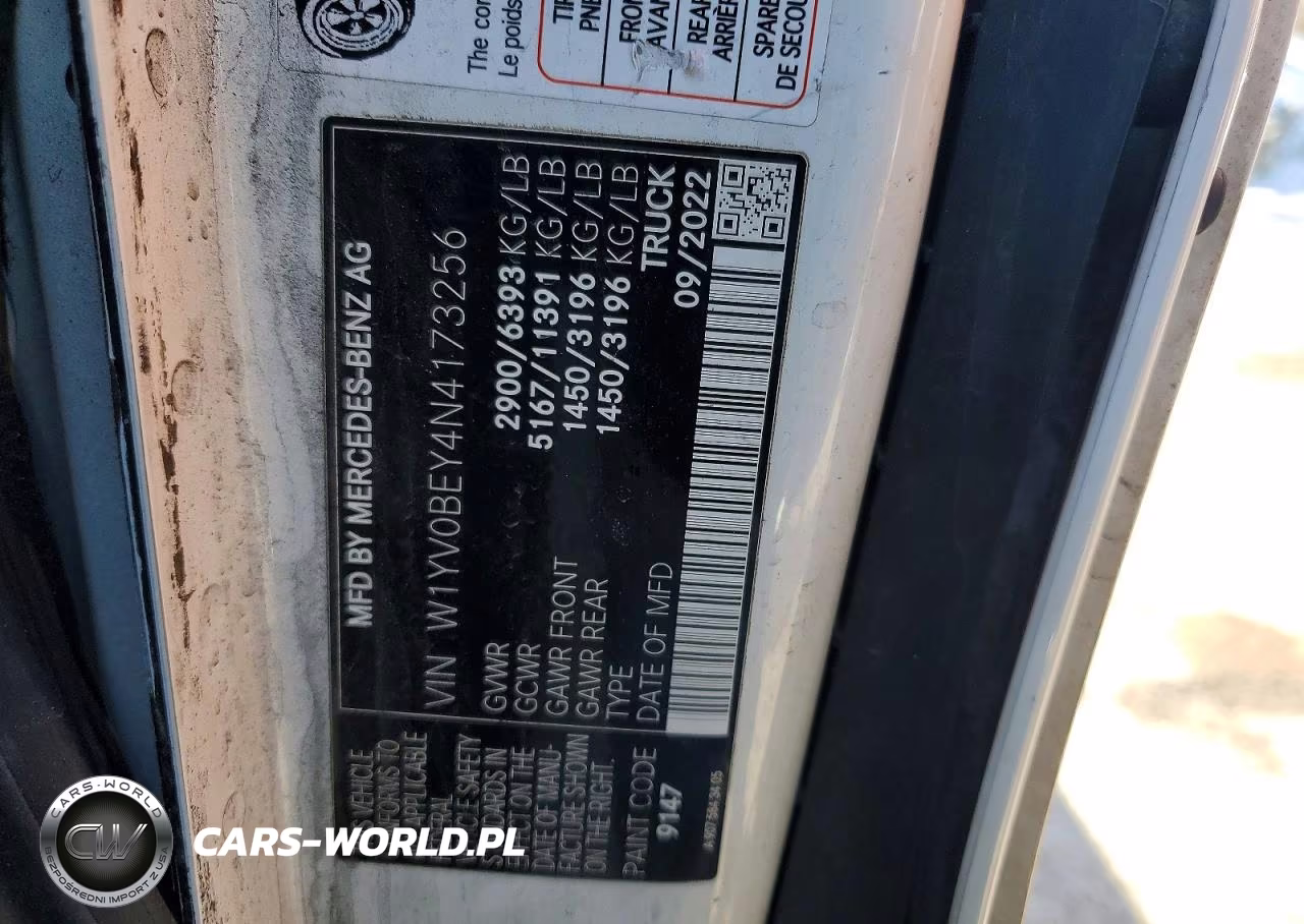 2022 Mercedes-Benz Metris VIN:W1YV0BEY4N4173256 - 13