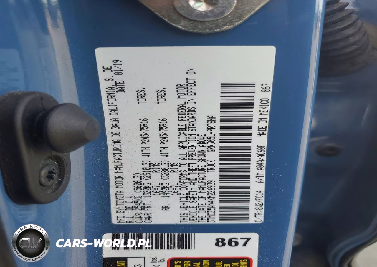 2019 Toyota Tacoma VIN:3TMCZ5AN4KM226939 - 12