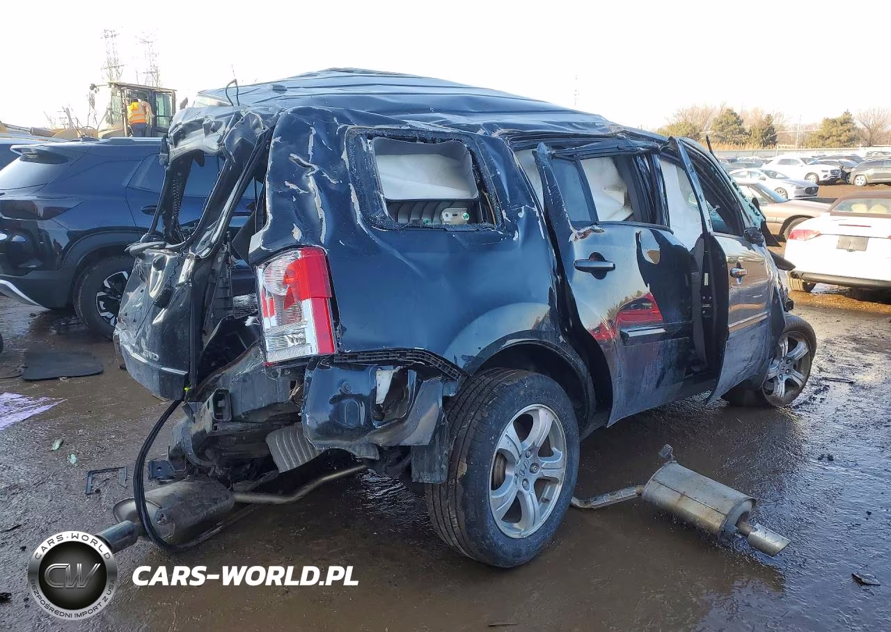 2013 Honda Pilot Exl VIN:5FNYF4H52DB067764 - 3